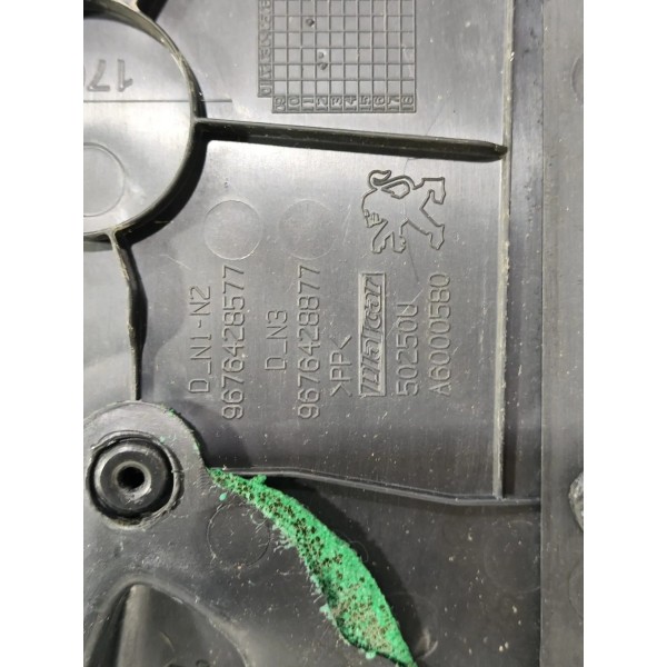 Forro Porta Traseira Direita Peugeot 308 2012 A 2015 Couro Preto