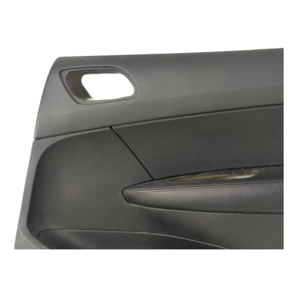 Forro Porta Traseira Direita Peugeot 308 2012 A 2015 Couro Preto