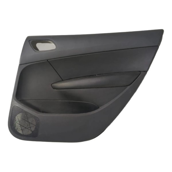 Forro Porta Traseira Direita Peugeot 308 2012 A 2015 Couro Preto
