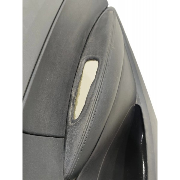 Forro Porta Traseira Direita Peugeot 308 2012 A 2015 Couro Preto