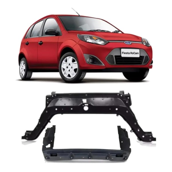 Kit Painel Frontal Fiesta 2005/2014 Superior E Inferior