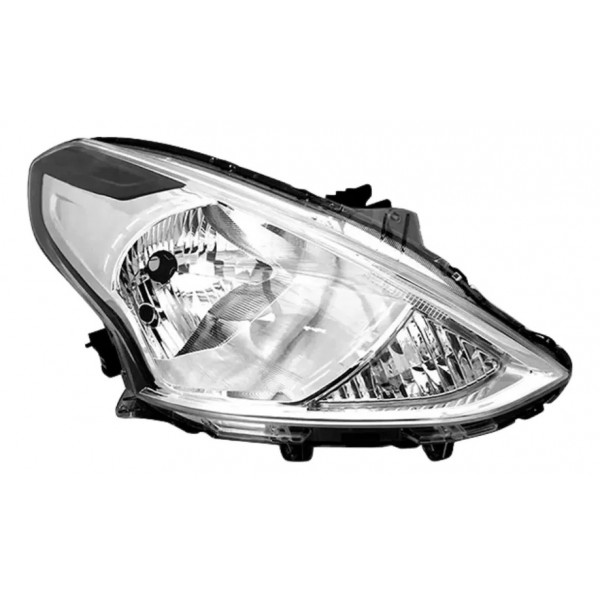 Farol Manual Versa 2015 A 2021 Cromado Lado Direito Direito/passageiro