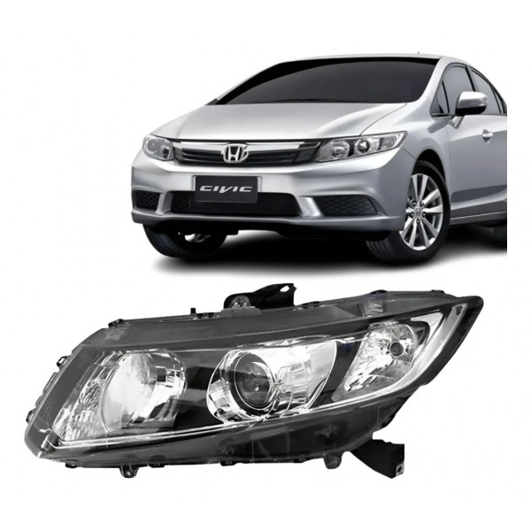 Farol Elétrico Civic 2012 A 2016 C/ Motor Lado Esquerdo Esquerdo/motorista