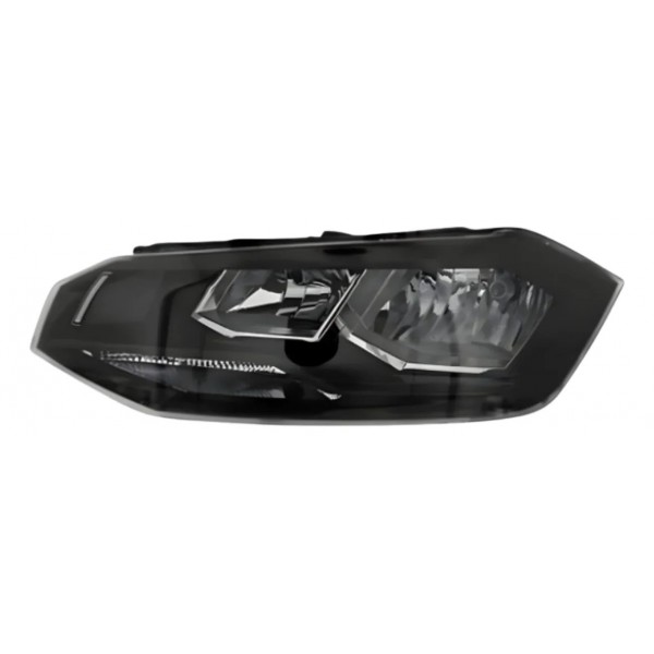 Farol Esquerdo Polo Virtus 2018 A 2022 Friso Preto Esquerdo/motorista