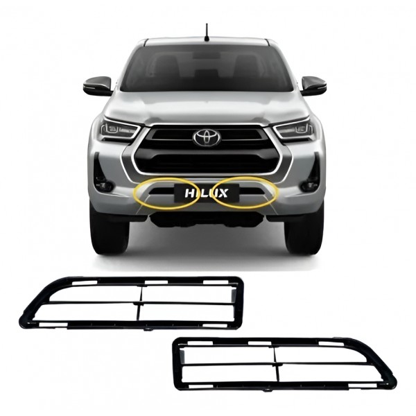 Grade Inferior Parachoque Dianteiro Hilux Srv 2021 22 23 24