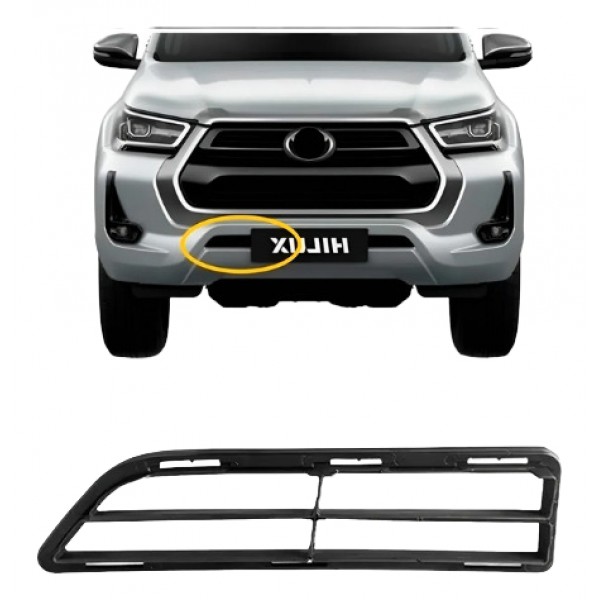 Grade Inferior Parachoque Dianteiro Hilux Srv 2021 22 23 24