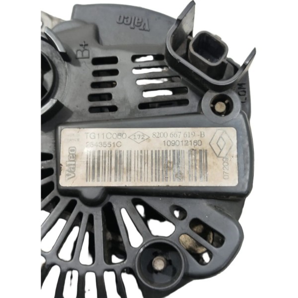 Alternador Megane 1.6 2007 2008 2009 2010 2011 2012