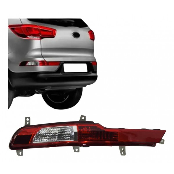 Lanterna Refletor Parachoque Sportage 2011 A 2016 Esquerdo Vermelho
