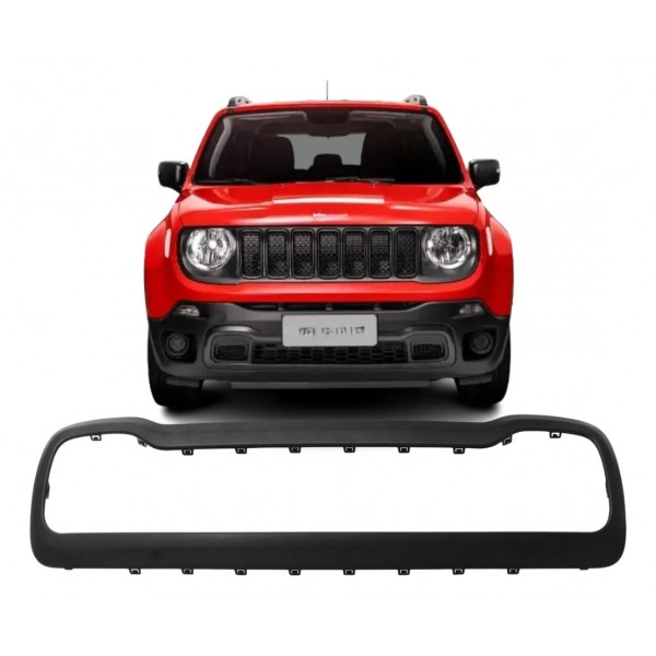 Moldura Parachoque Dianteiro Renegade Trailhawk 2016 A 2021 Preto Padrao Original