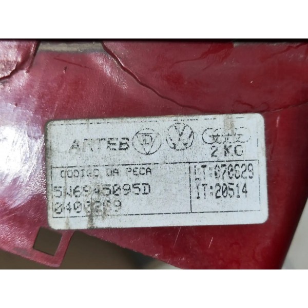 Lanterna Traseira Gol G4 2006 A 2008 Esquerdo Detalhe Esquerdo/motorista Vermelho