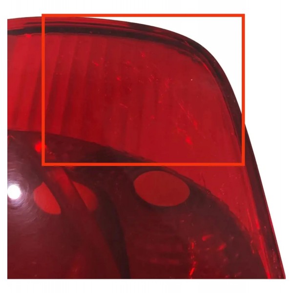 Lanterna Traseira Fox Crossfox 2004 A 2009 Esquerdo Detalhe Esquerdo/motorista Vermelho