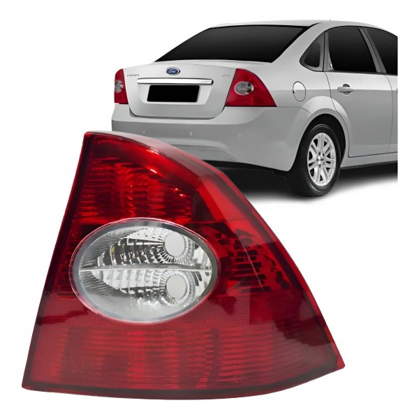 Lanterna Traseira Focus 2009 A 2013 Sedan C/ Detalhe Direito/passageiro Vermelho