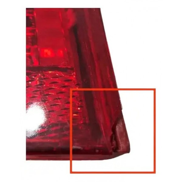 Lanterna Traseira Citroen C3 2006 A 2012 Direito Detalhe Direito/passageiro Vermelho