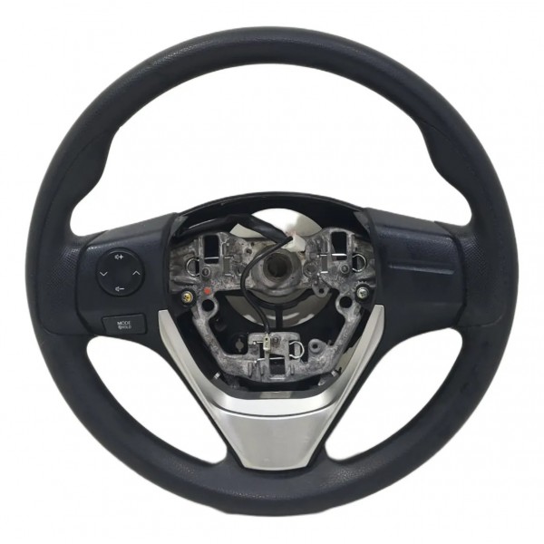 Volante Direção Toyota Etios 2016 A 2021 Original + Comandos Preto