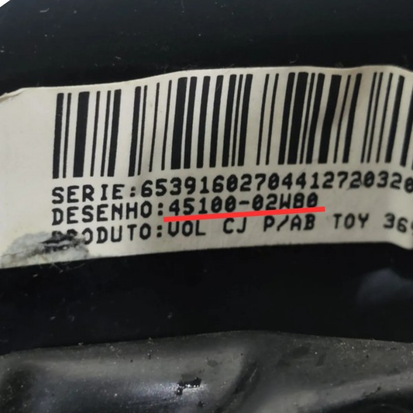 Volante Direção Toyota Etios 2016 A 2021 Original + Comandos Preto