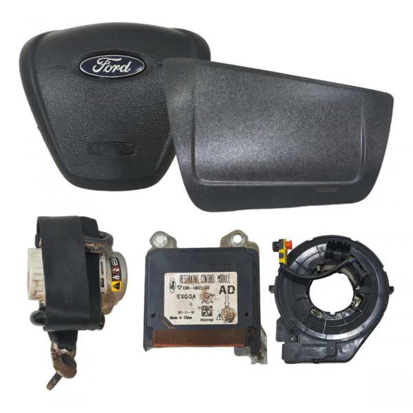 Kit Airbag Bolsa Cinto Modulo Ford Ka 2015 A 2021 Original Preto