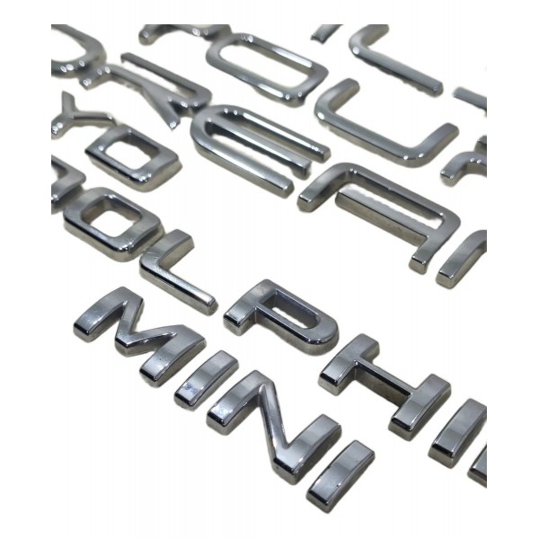 Kit Jogo Completo Emblema Tampa Traseira Byd Dolphin 2024/26 Cromado