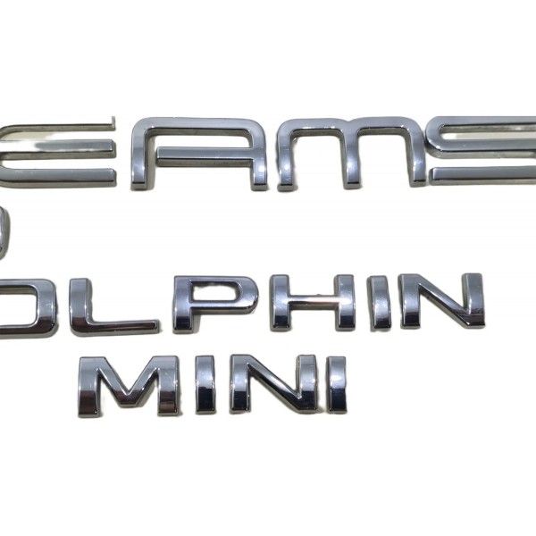 Kit Jogo Completo Emblema Tampa Traseira Byd Dolphin 2024/26 Cromado
