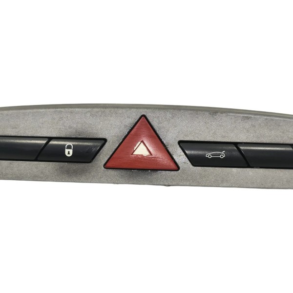 Botão Pisca Alerta Trava Porta Malas Peugeot 308 2012/2015 Cinza-escuro