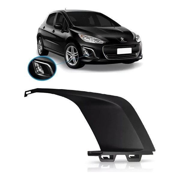Tela Moldura Milha Peugeot 308  2012 2013 2014 2015 Nova