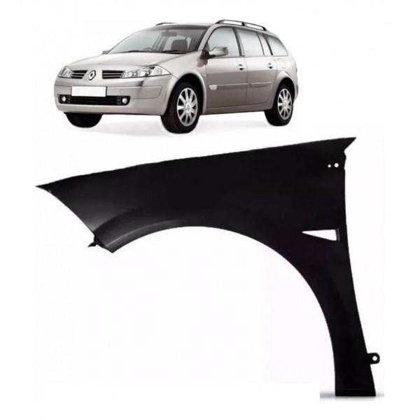 Paralama Megane 2006 2007 A 2011 Plástico Com Furo Esquerdo Esquerdo