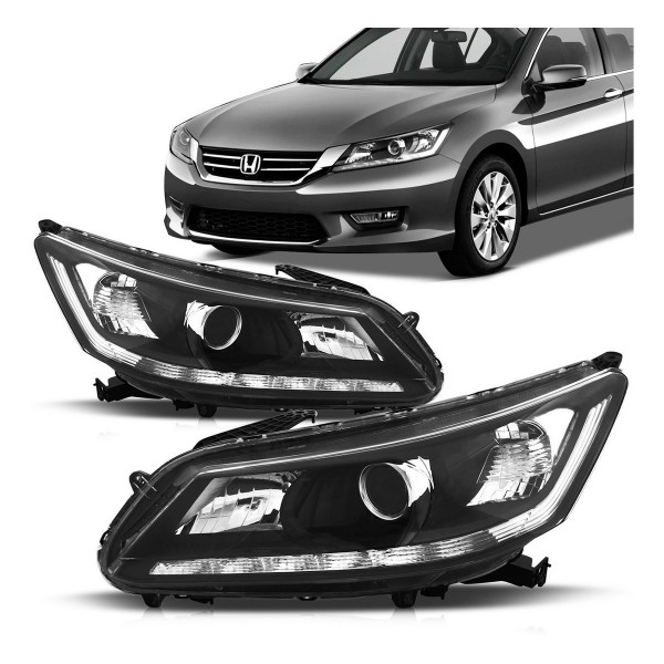 Par Farol Accord 2013 2014 2015 Led Foco Duplo