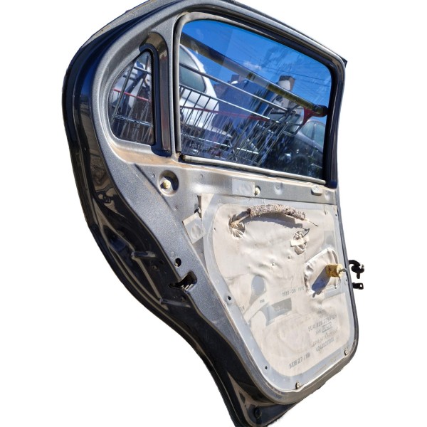 Porta Traseira Esquerda Gol Voyage G5 G6 G7 G8 Somente Lata Cinza-escuro