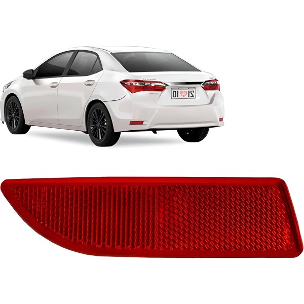 Refletor Traseiro Direito Corolla 2012 A 2013 Vermelho