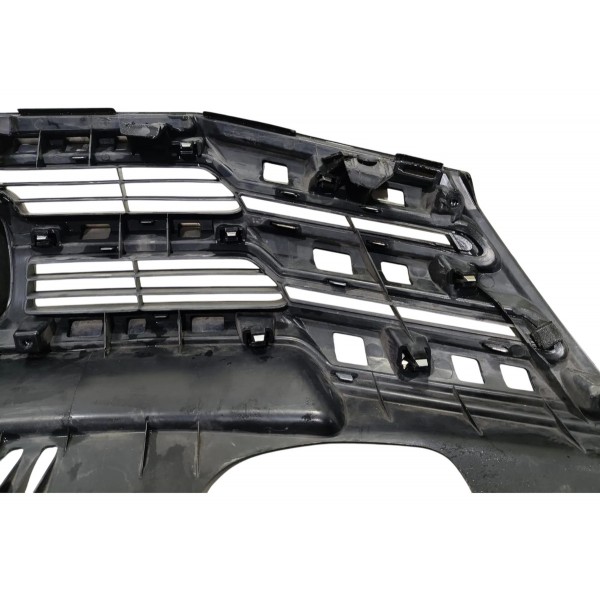 Grade Dianteira Central Honda City 2012/2014 Orig C/ Avaria Preto/cromado Fosco