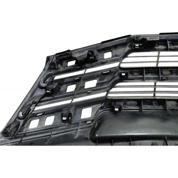 Grade Dianteira Central Honda City 2012/2014 Orig C/ Avaria Preto/cromado Fosco