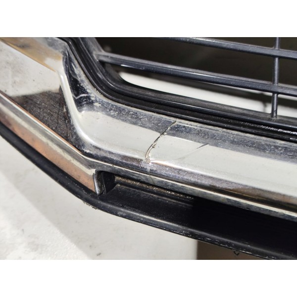 Grade Dianteira Central Honda City 2012/2014 Orig C/ Avaria Preto/cromado Fosco