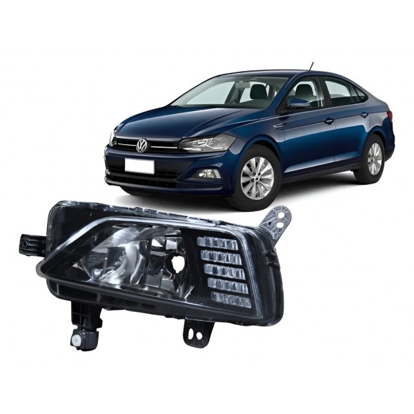 Farol Auxiliar Milha Polo Virtus 2017 18 A 2022 Led Esquerdo Padrão Original