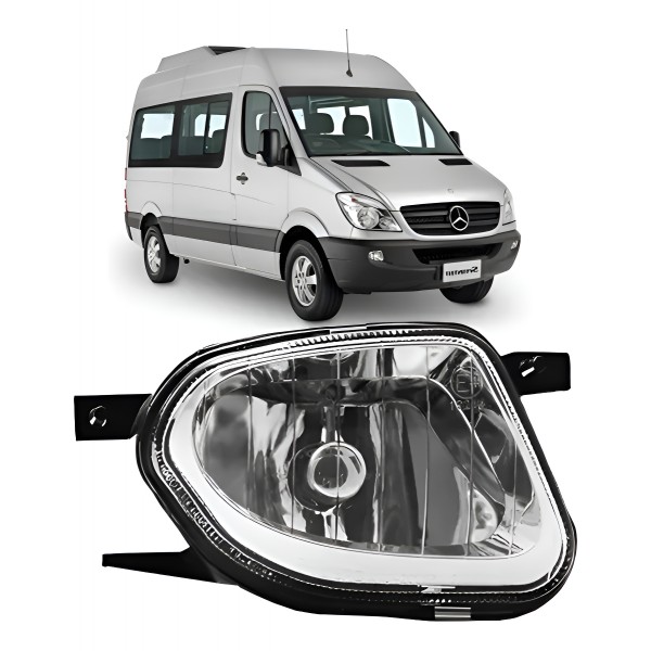 Farol Auxiliar Milha Sprinter 2012 13 14 15 16 2017 Direito Padrão Original
