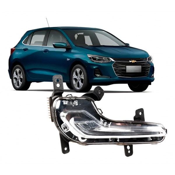 Farol Auxiliar Milha Onix 2022 23 24 25 Drl C/ Led Direito Padrão Original