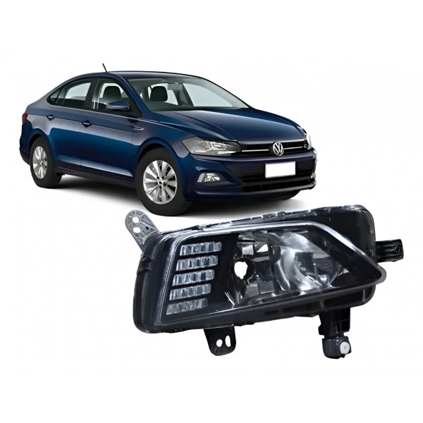Farol Auxiliar Milha Polo Virtus 2017 18 A 2022 Led Direito - Padrão Original