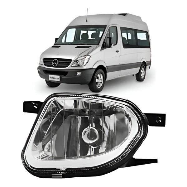 Farol Auxiliar Milha Sprinter 2012 13 14 15 16 2017 Esquerdo Padrão Original