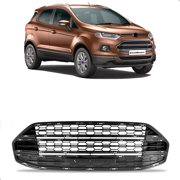 Grade Central Parachoque Ecosport 2012 A 2016 S/ Friso Preto