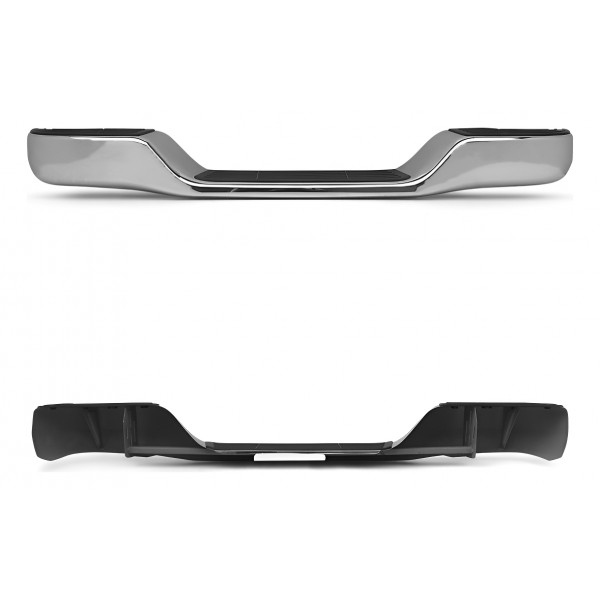 Parachoque Traseiro Hilux 1992/2015 C/ Suporte Cromado