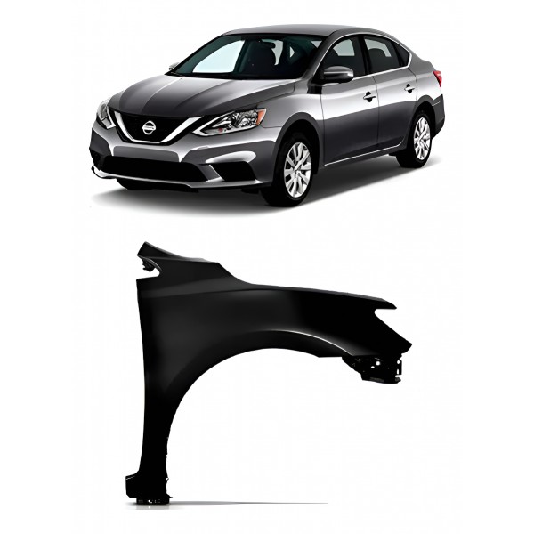 Paralama Dianteiro Sentra 2017 2018 2019  Sem Furo