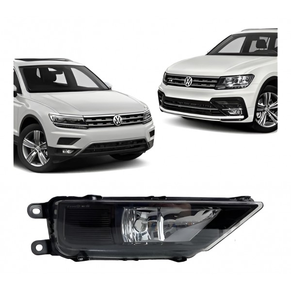 Farol Milha Mascara Negra Direito Tiguan 2018 2019 2020 21 - Padrão Original