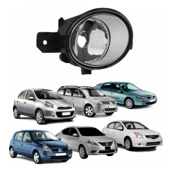 Farol Auxiliar Milha Direito Clio Laguna March Versa 2012/18 Padrão Original