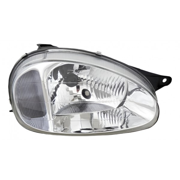Farol Principal Corsa 00/ Lente Lisa Ld Classic Carcaca Pret Direito/passageiro