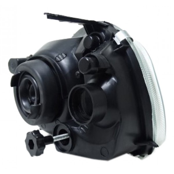 Farol Principal Corsa 00/ Lente Lisa Ld Classic Carcaca Pret Direito/passageiro