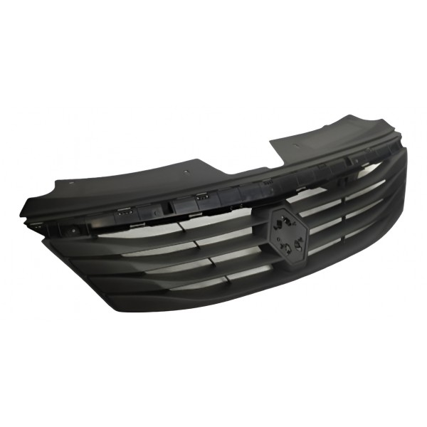 Grade Radiador Logan 2010 2011 2012 2013 Sem Friso Cromado Padrão Original Ambos Lados