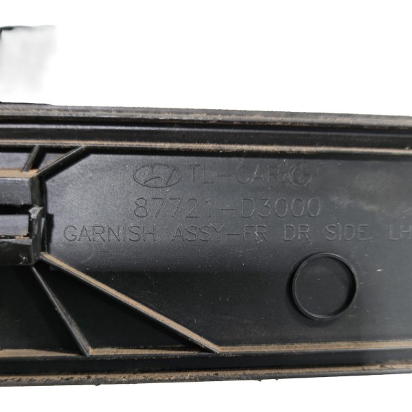 Moldura Friso Porta Dianteira Esquerda New Tucson 2018/2020 Preto