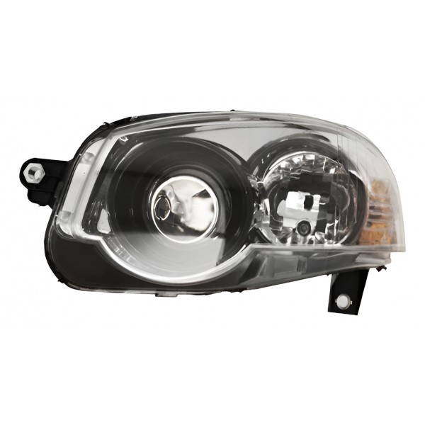 Farol Principal Palio Siena 08/ Strada Le Cromado C/ Negro Esquerdo/motorista