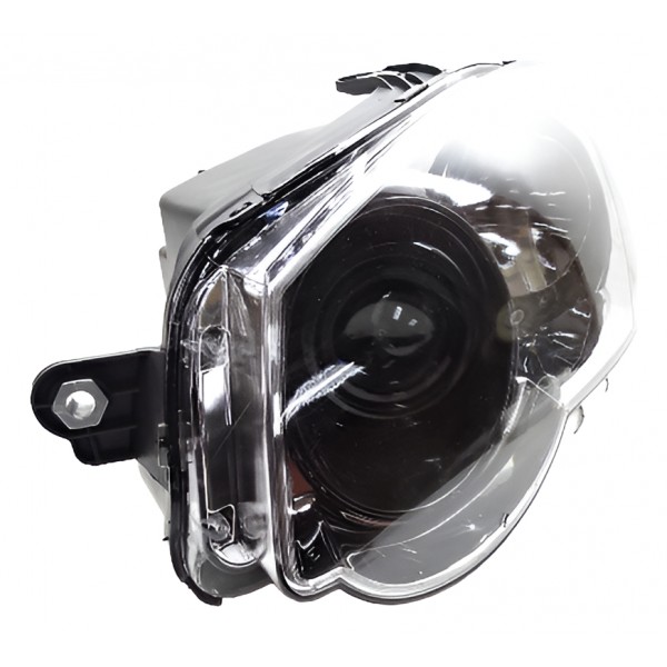 Farol Principal Palio Siena 08/ Strada Le Cromado C/ Negro Esquerdo/motorista