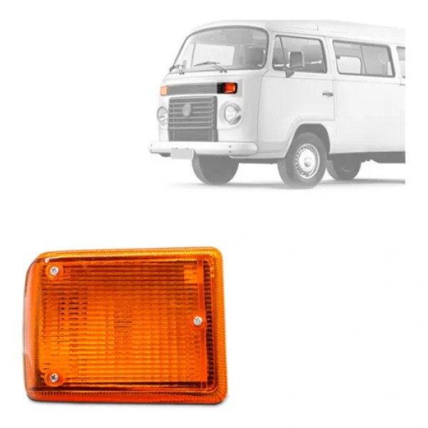 Pisca Lanterna Dianteira Esquerdo Kombi 1976 A 2014 Ambar - Padrão Original