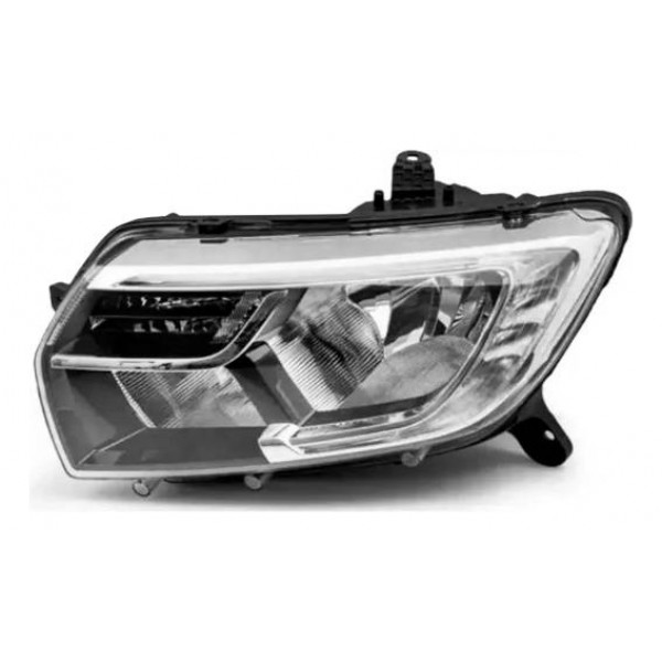 Farol Principal Sandero 20 21 22 23 24 Led Le Esquerdo/motorista