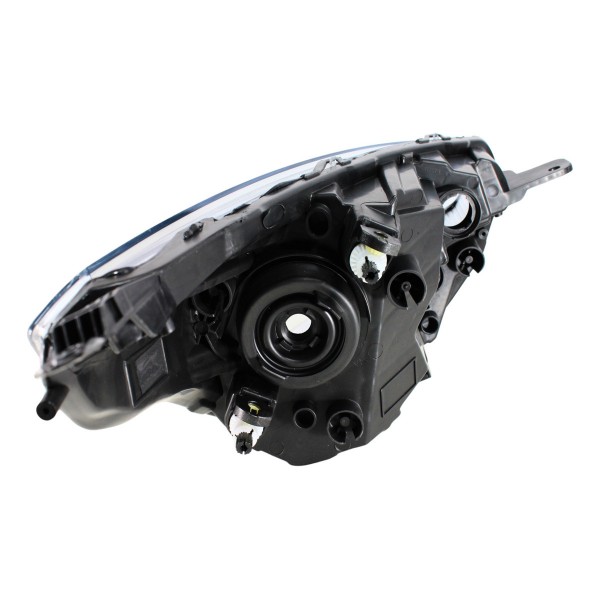 Farol Principal Ka 19 20 21 Le Titanium Preto Com Aro Cromad Esquerdo/motorista